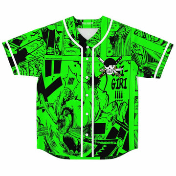 Zoro one piece baseball jersey
