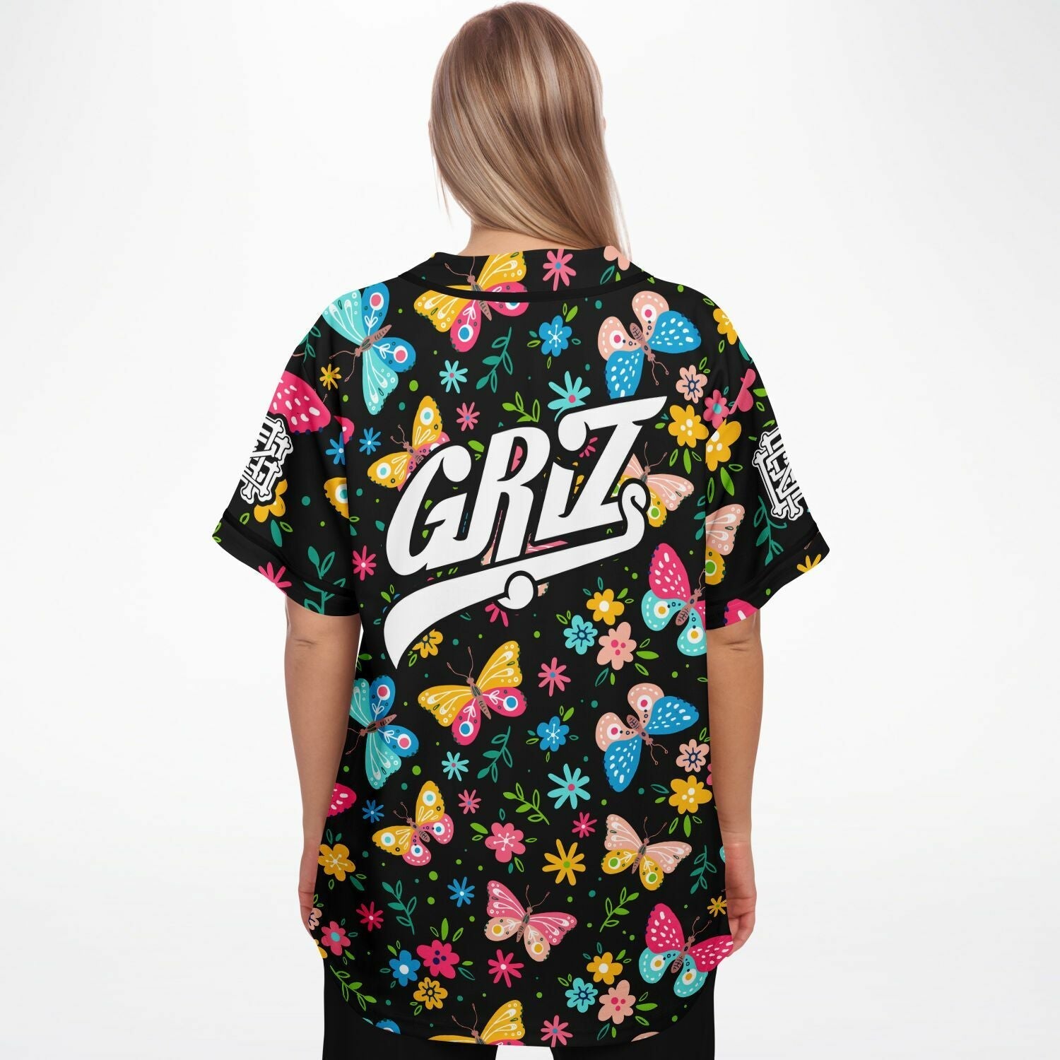 Griz Butterflies baseball jersey