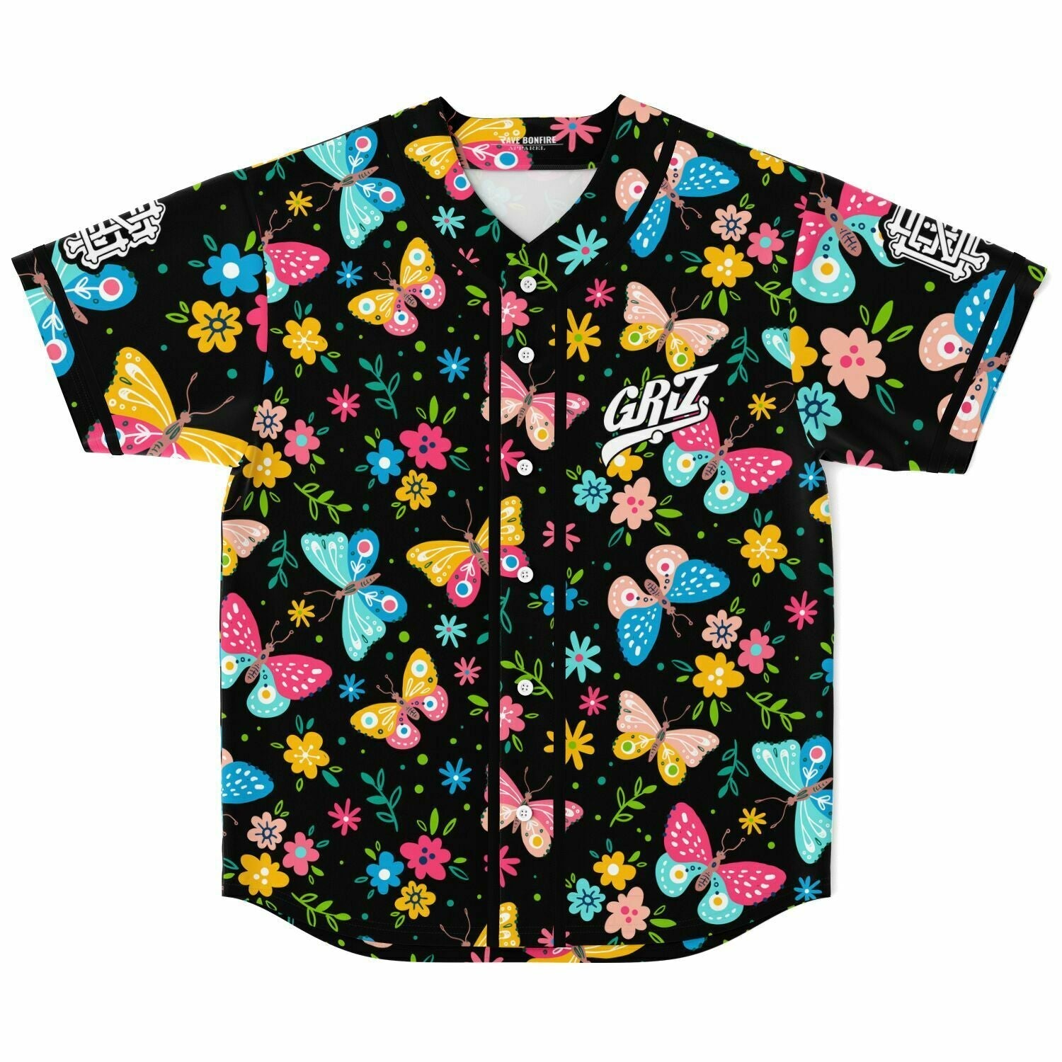 Griz Butterflies baseball jersey