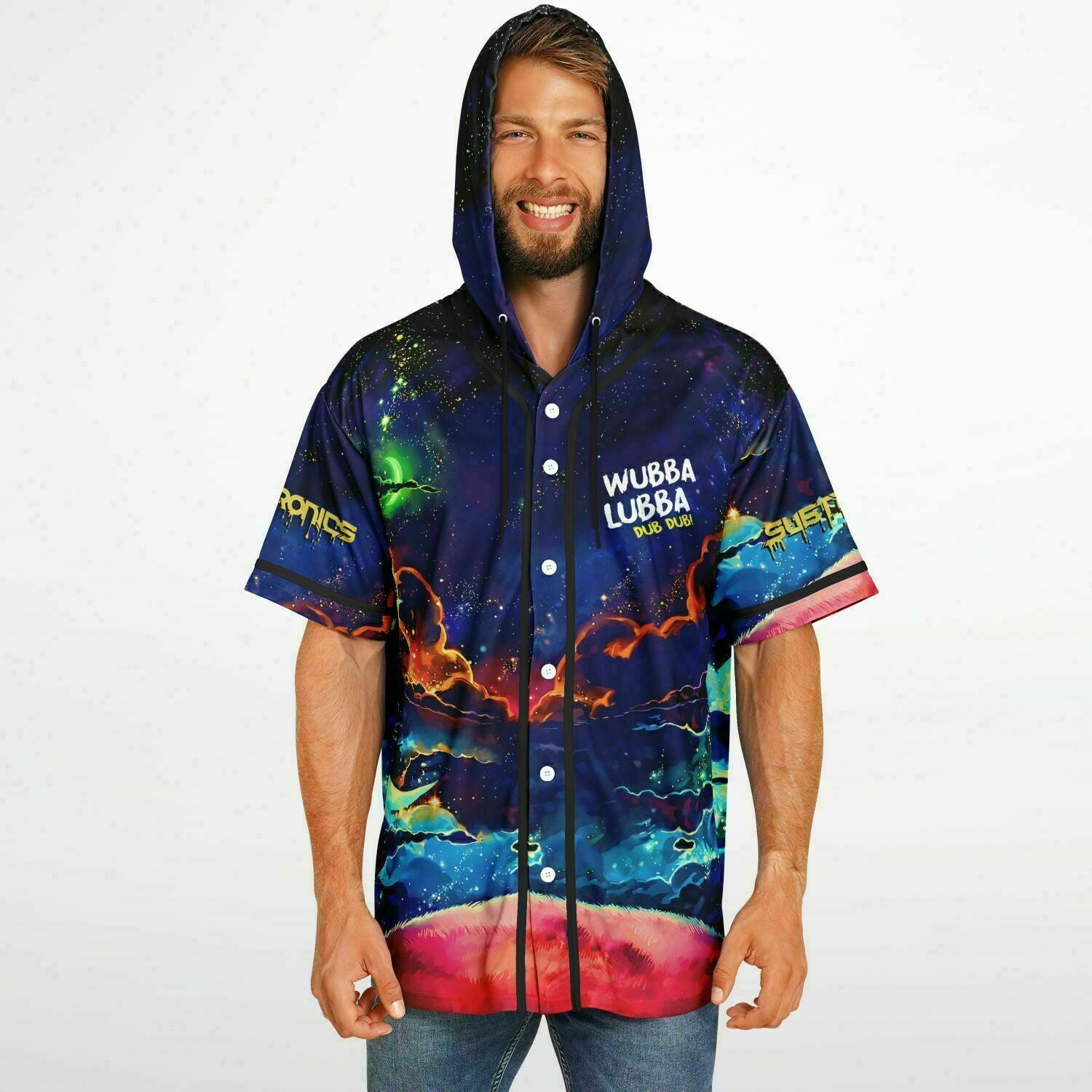 Rick and morty Hooded custom baseball jersey