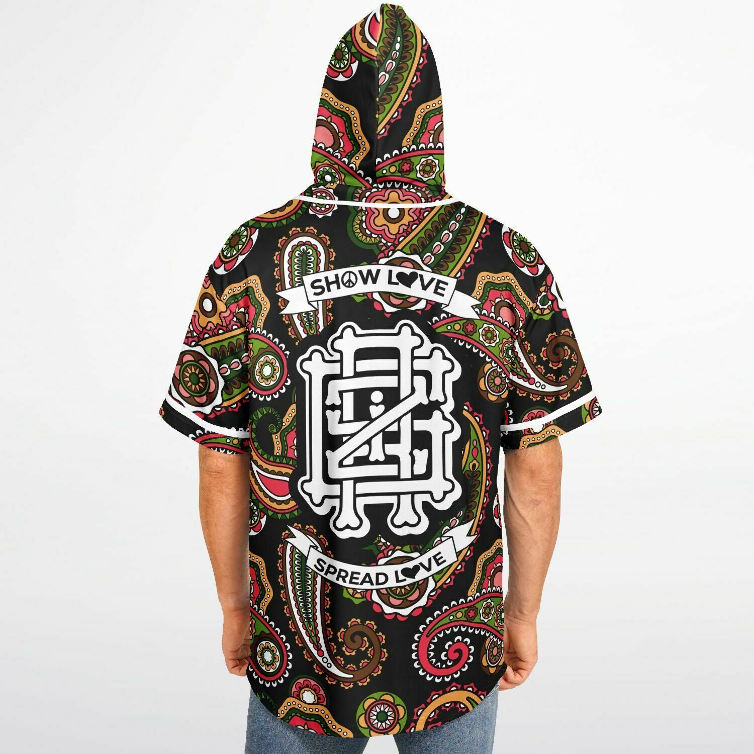 Spread love Griz hooded jersey shirt