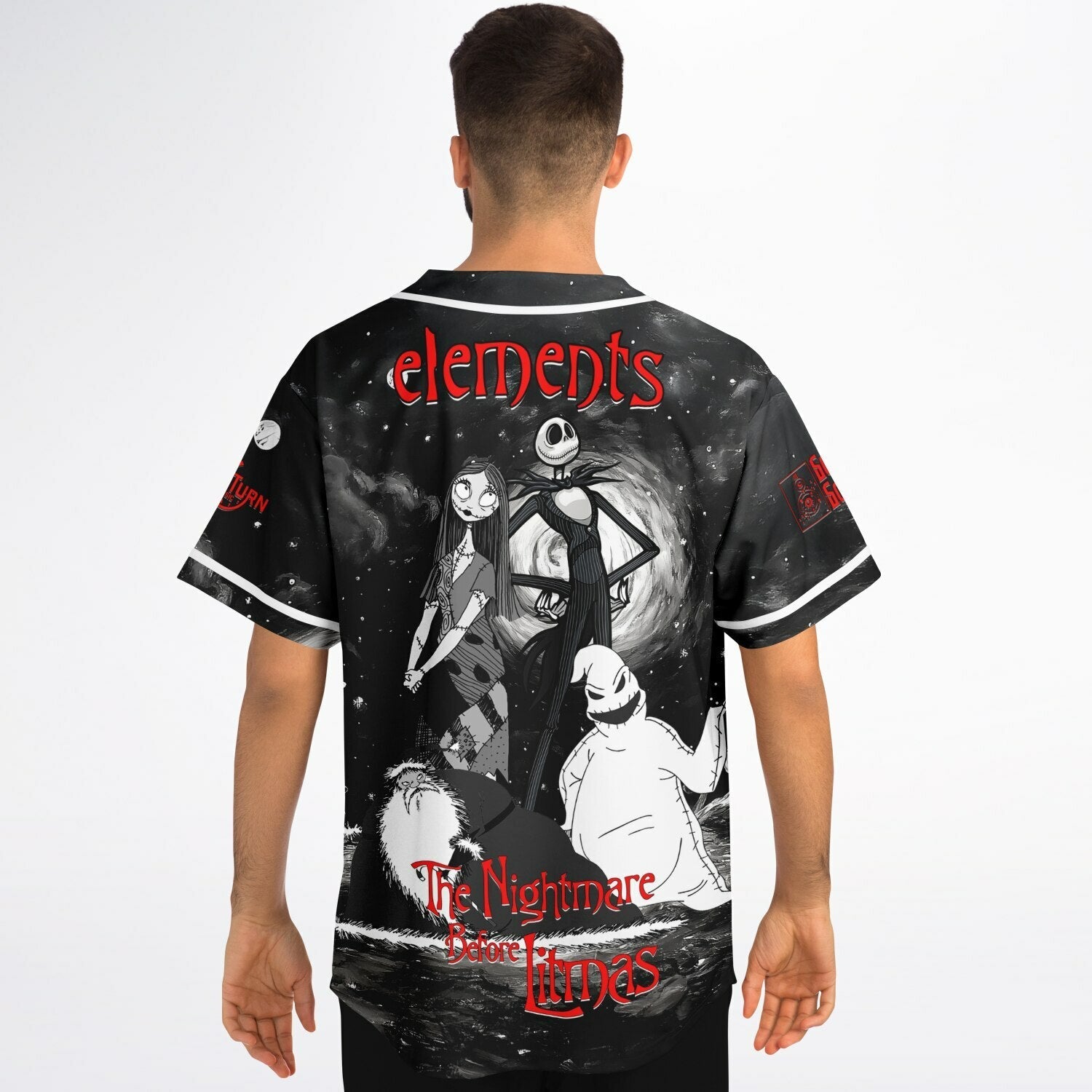 Elements night before litmas custom Baseball Jersey