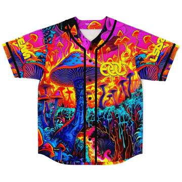 Drippy Mushrooms Baseball Jersey