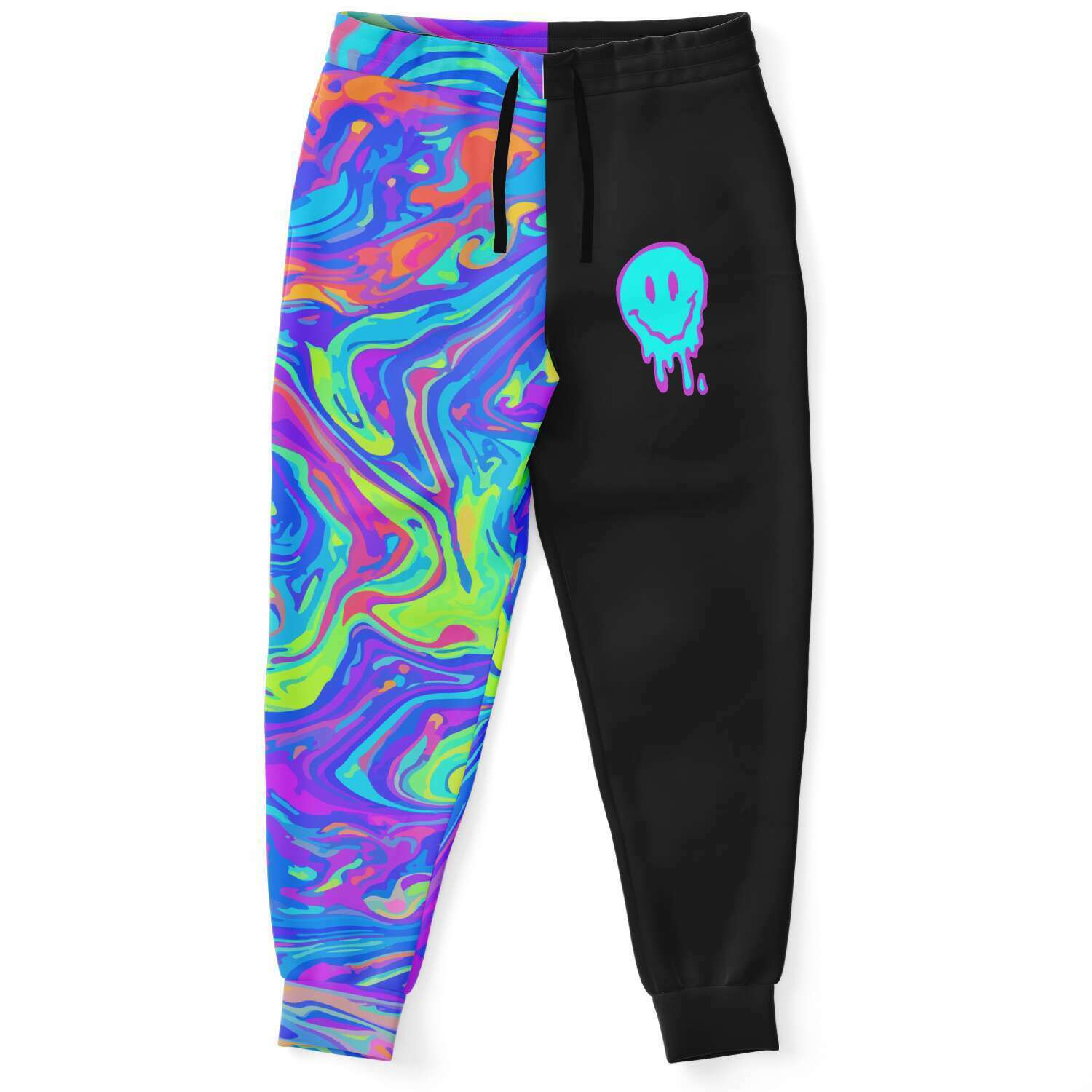 neon Liquid dripping smiley jogger