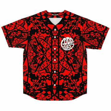 Good vibes custom red Jersey