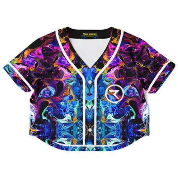 God illusion Cropped Rave Top Jersey