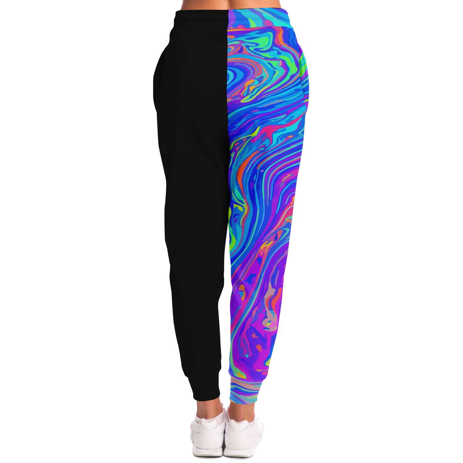 neon Liquid dripping smiley jogger