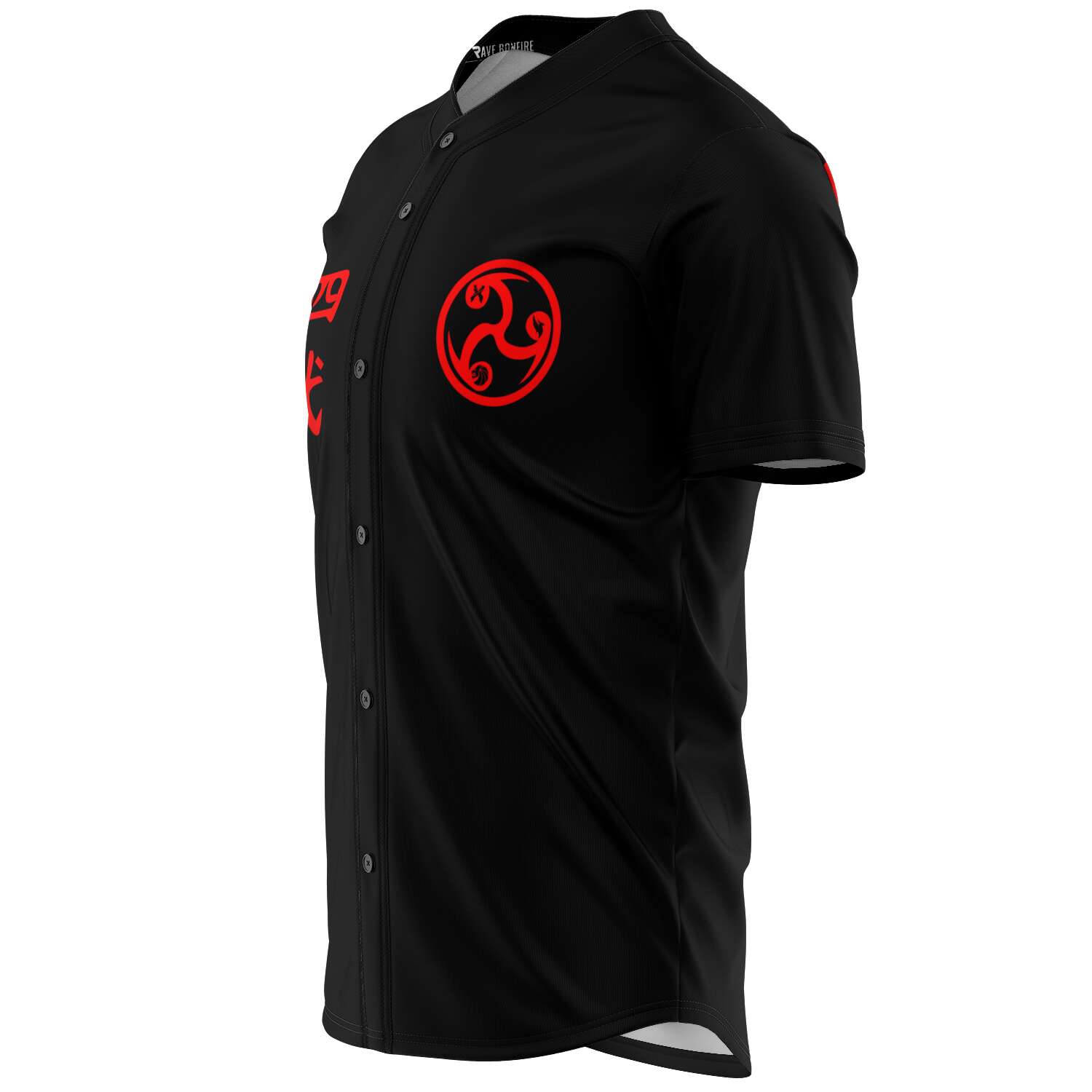 Black Minato Namikaze clan custom jersey