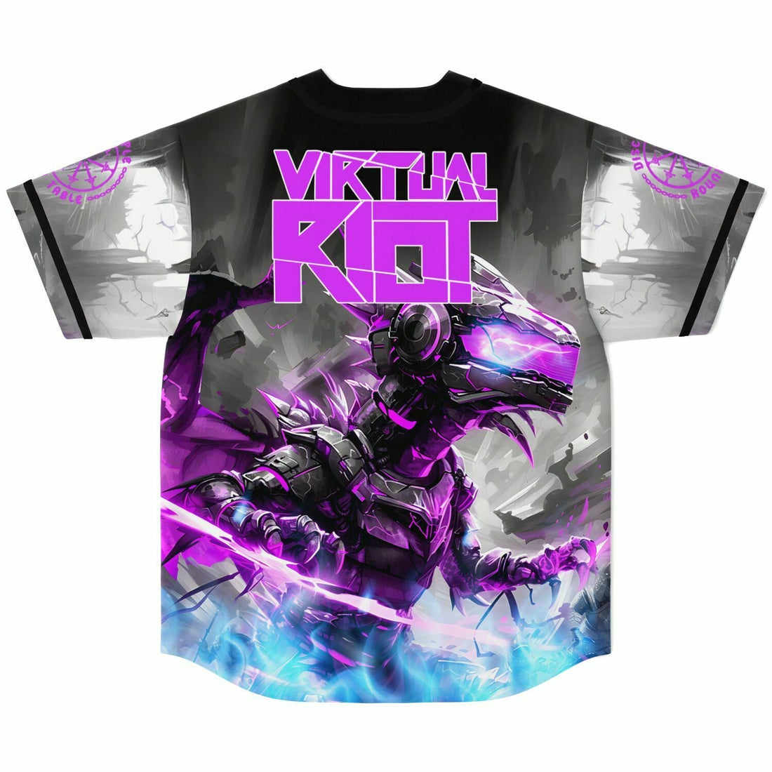 Virtual purple dragon Baseball Jersey