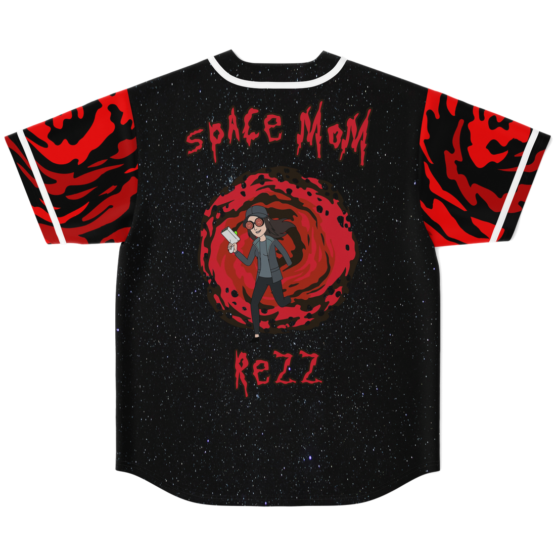 Space mom Rezz baseball jersey