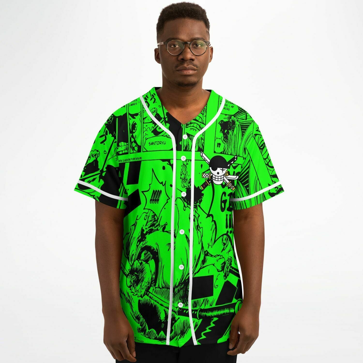 Zoro one piece baseball jersey