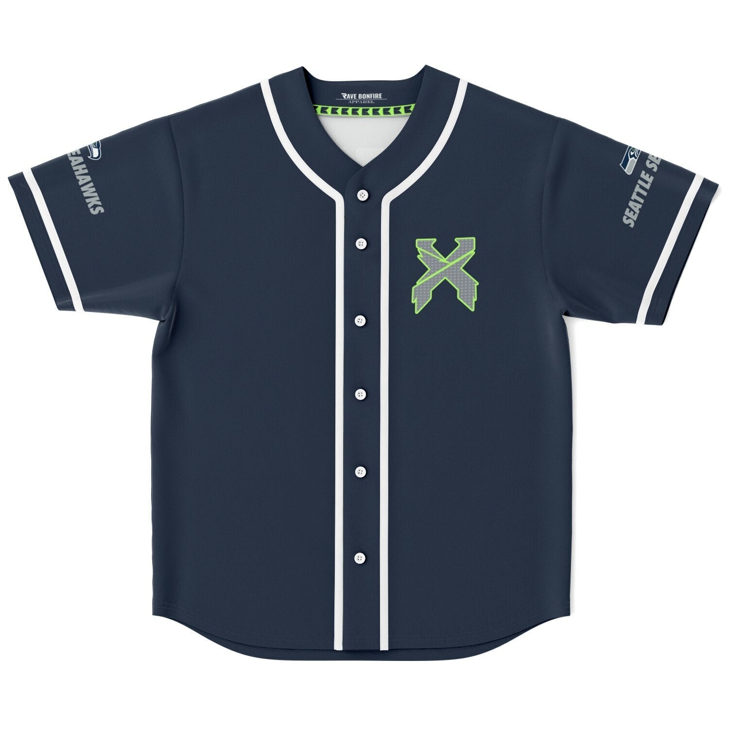 Seahawk custom Baseball Jersey