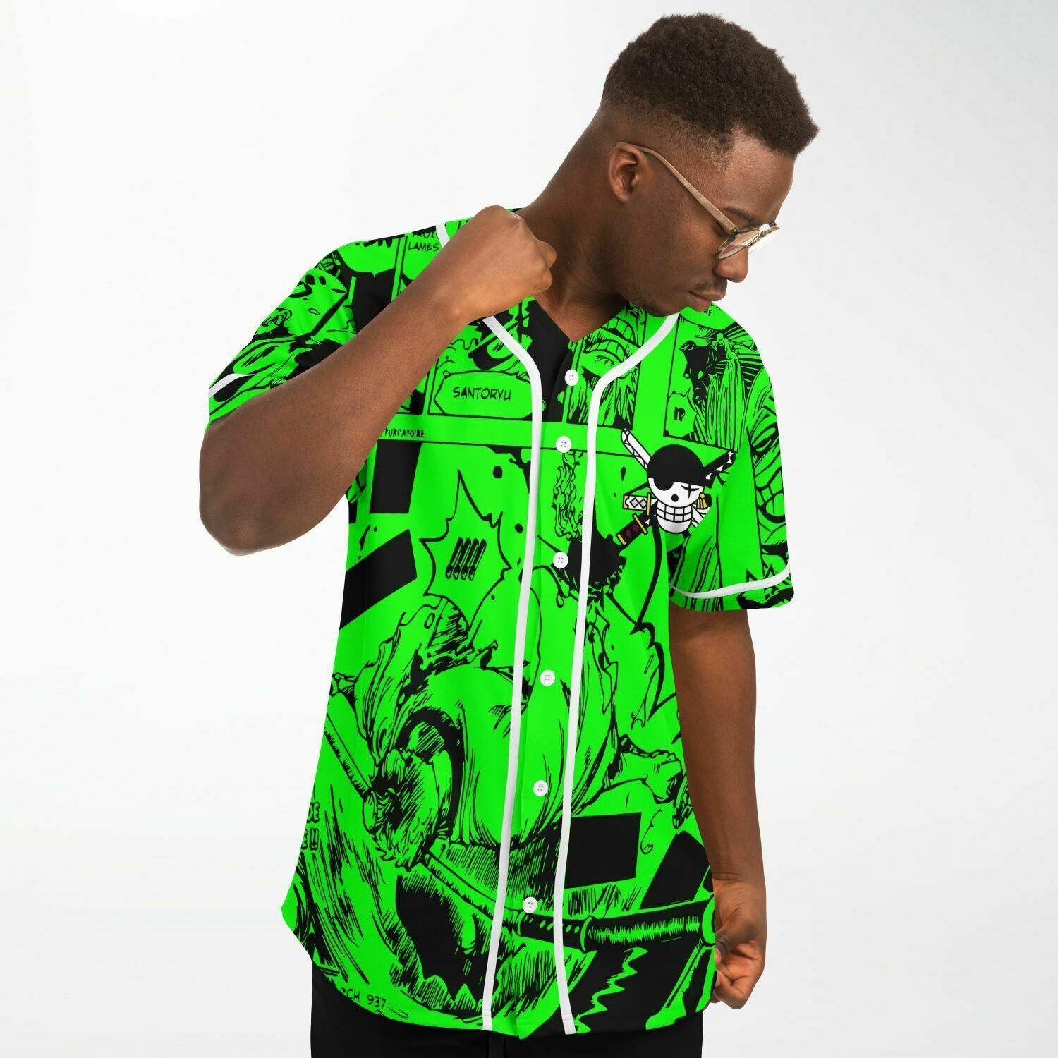Zoro one piece baseball jersey
