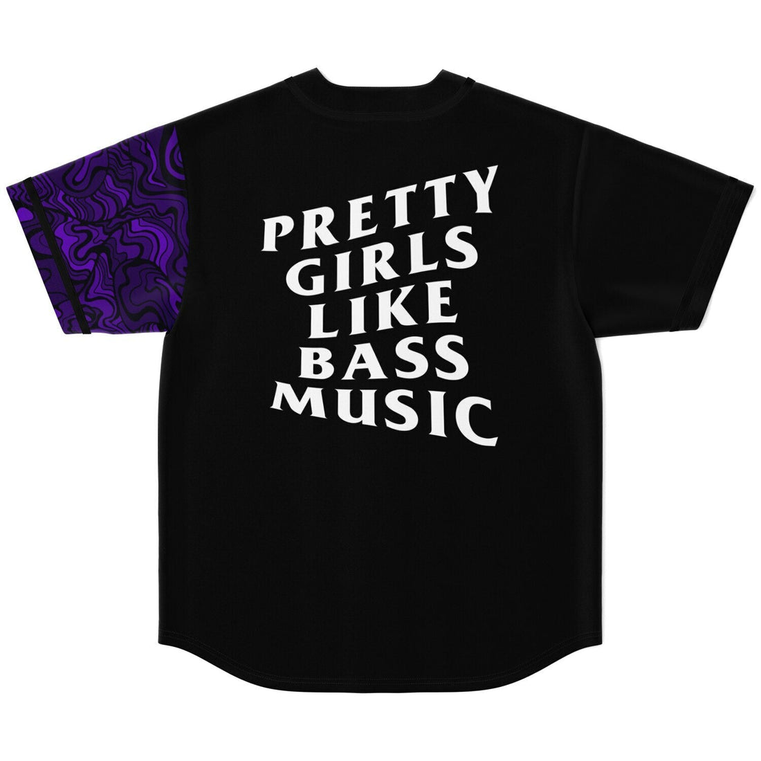 Pretty girls like bass music Baseball Jersey