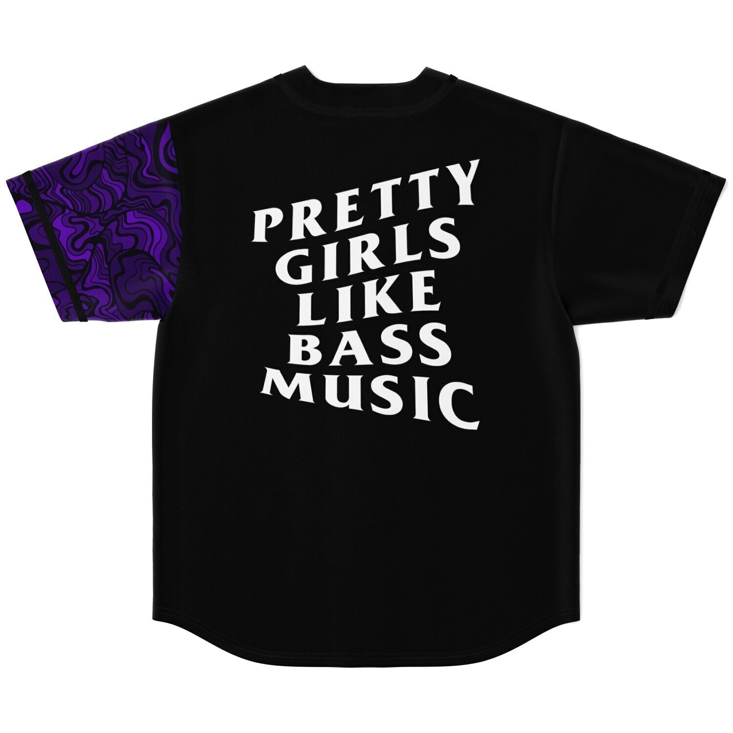 Pretty girls like bass music Baseball Jersey