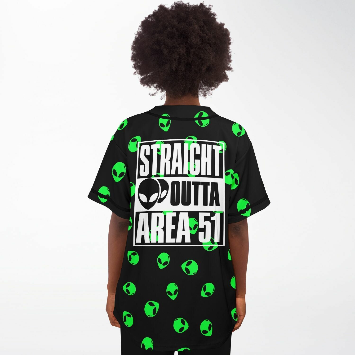 Straight outta area 51 baseball jersey