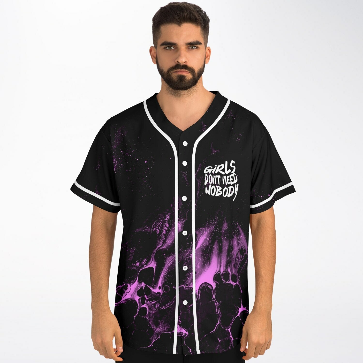 Girls need nobody custom Baseball Jersey