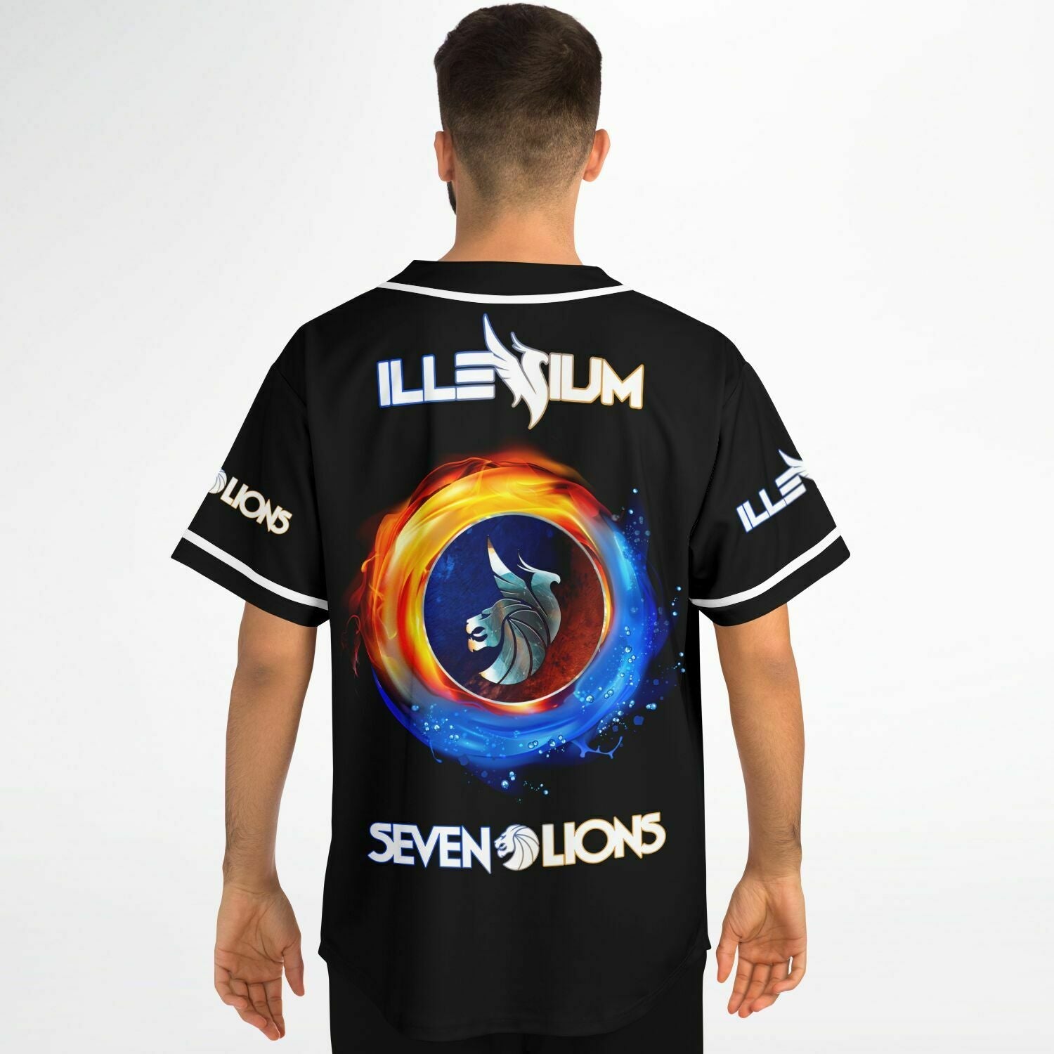 Edwin F Baseball Jersey (Fire and water)