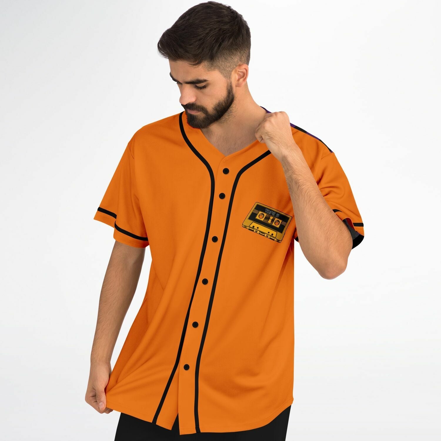 Cass custom Baseball Jersey