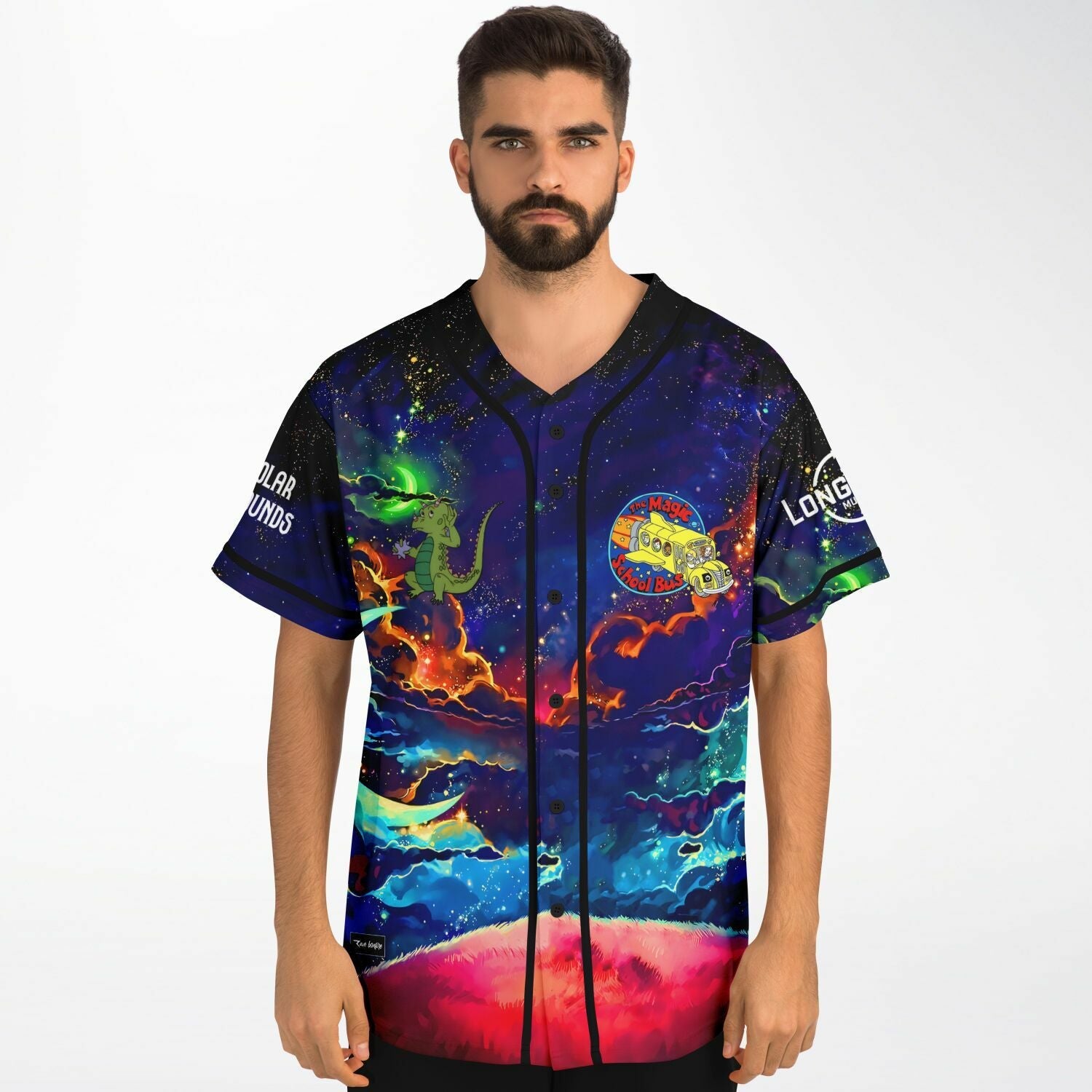 School Bus Baseball Jersey