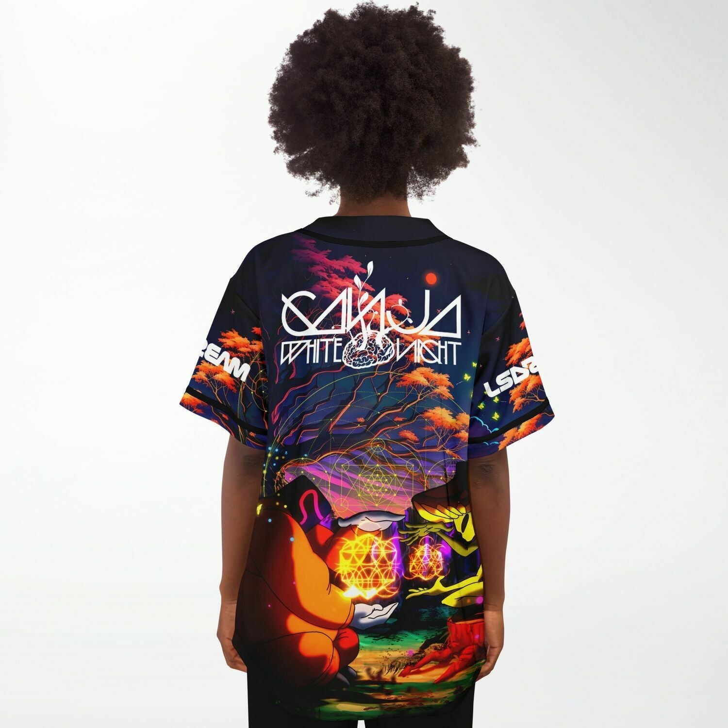 Badman Ganja white night jersey