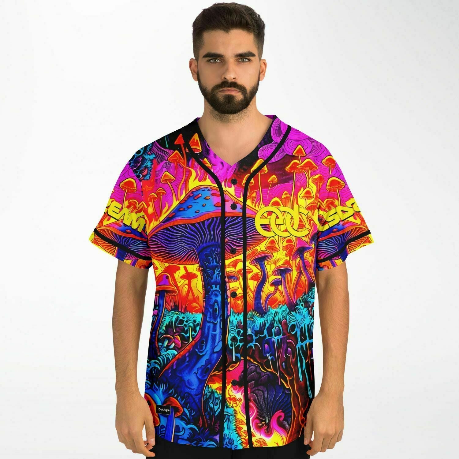 Drippy Mushrooms Baseball Jersey