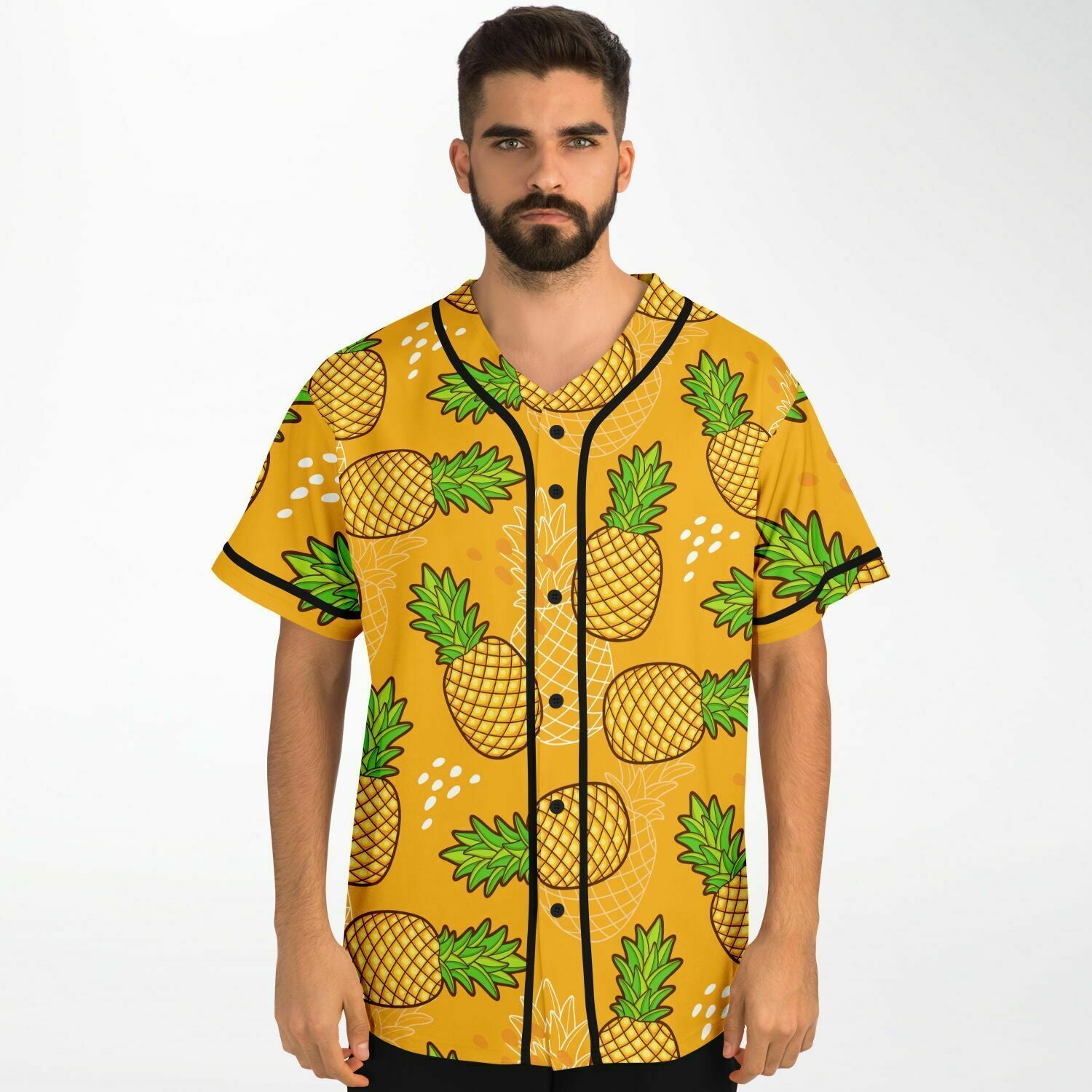 Pineapple rick baseball jersey