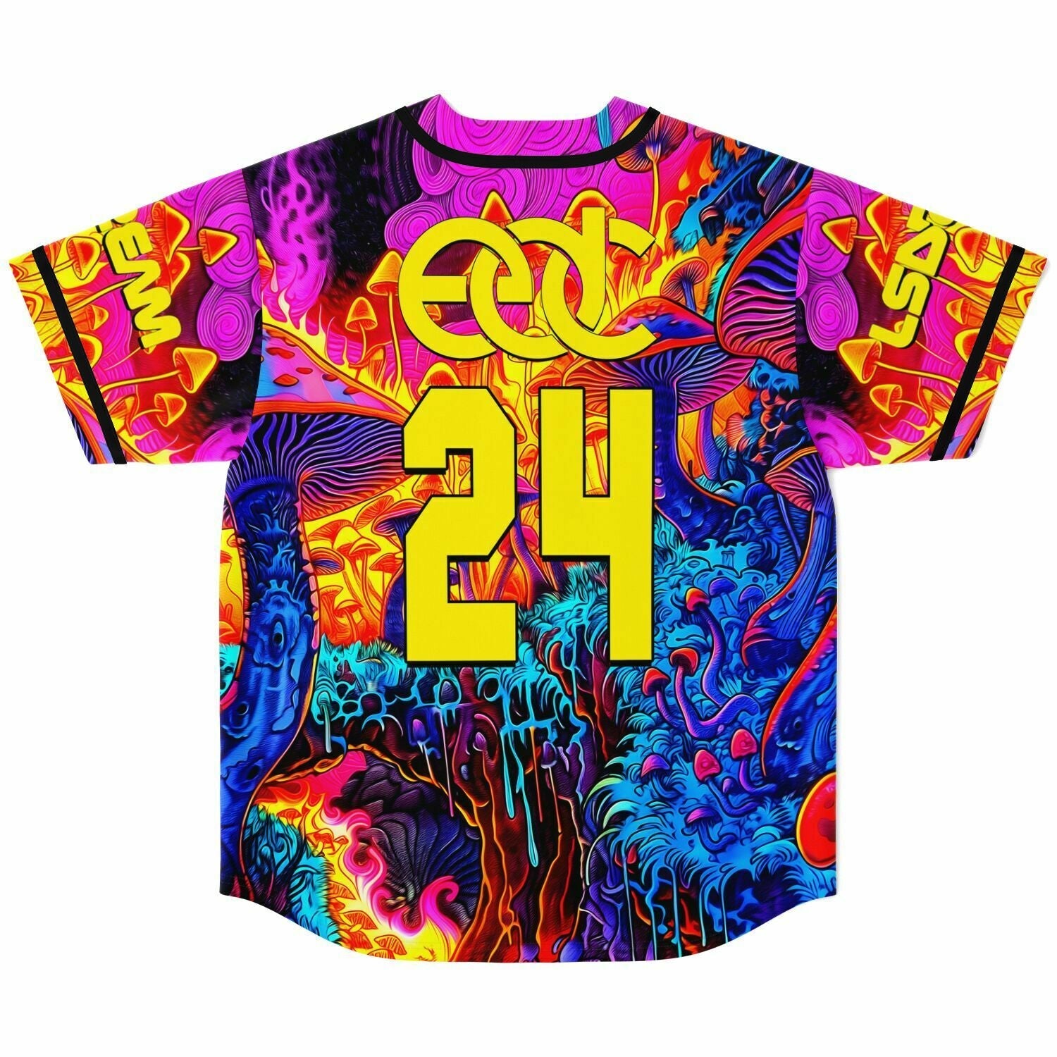 Drippy Mushrooms Baseball Jersey