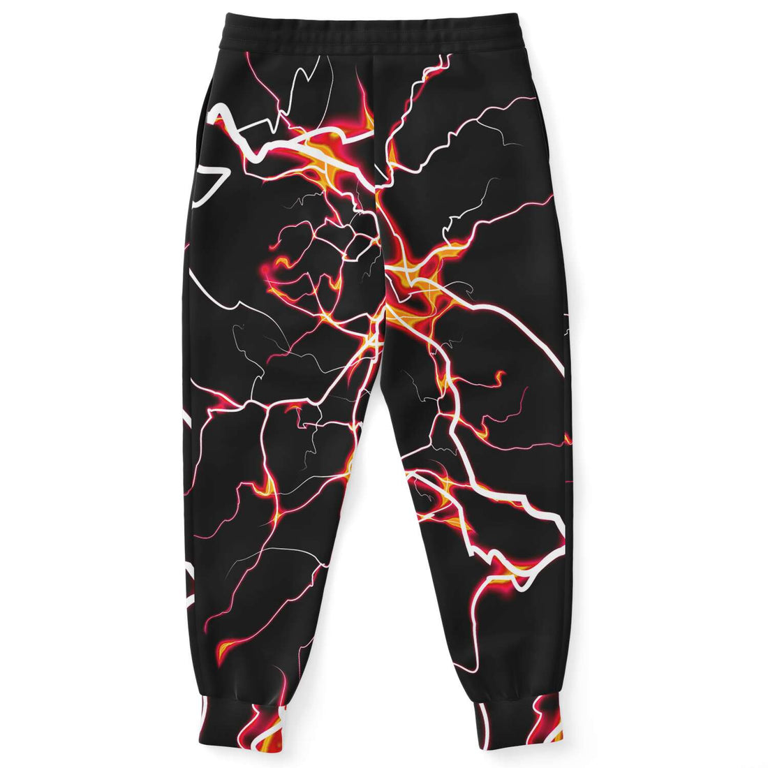Orange electric bolt jogger