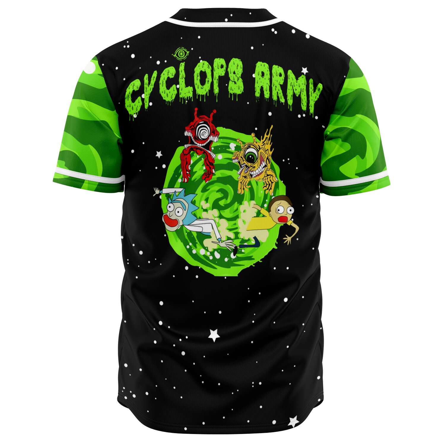 A rick & Morty cyclops army