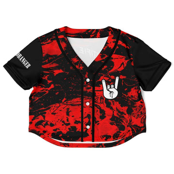 Certified headbanger crop top jersey