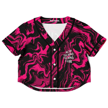 acid techno techno club Cropped Rave Top Jersey