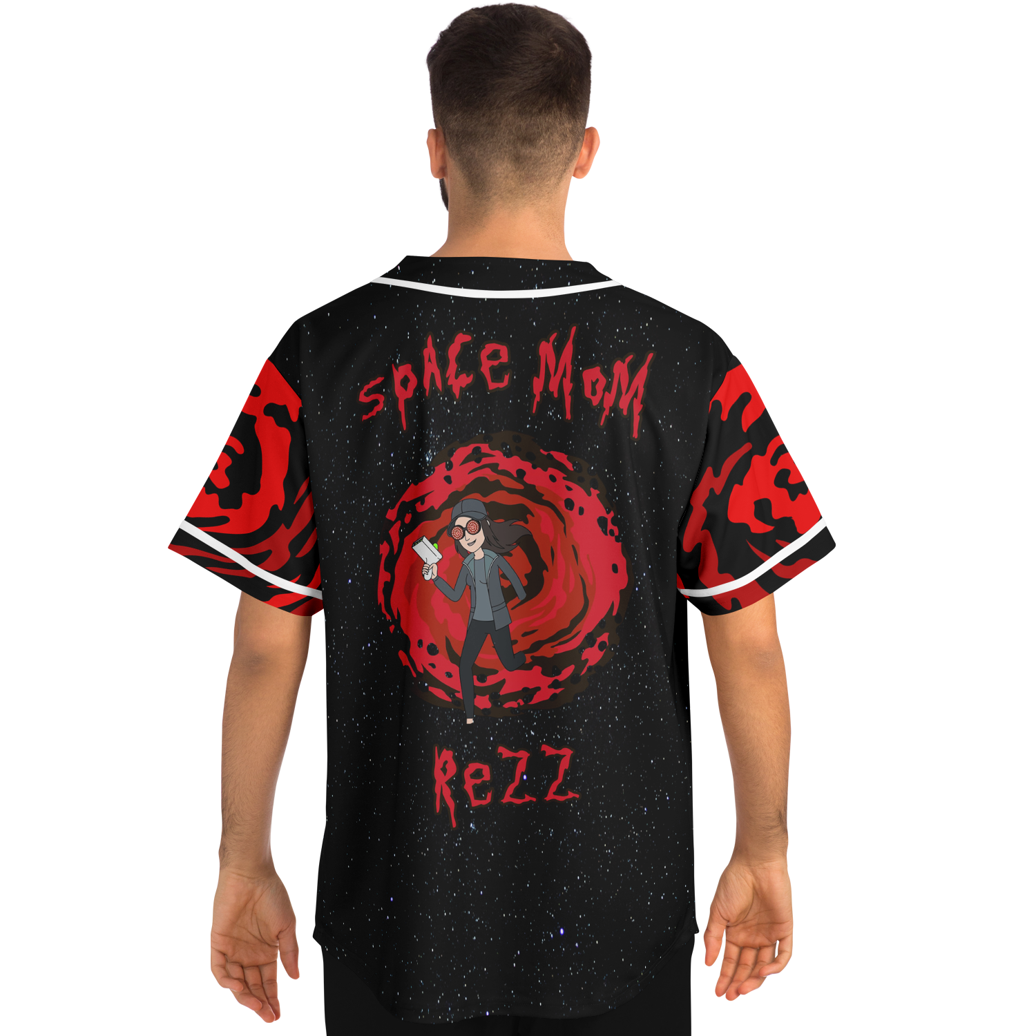 Space mom Rezz baseball jersey