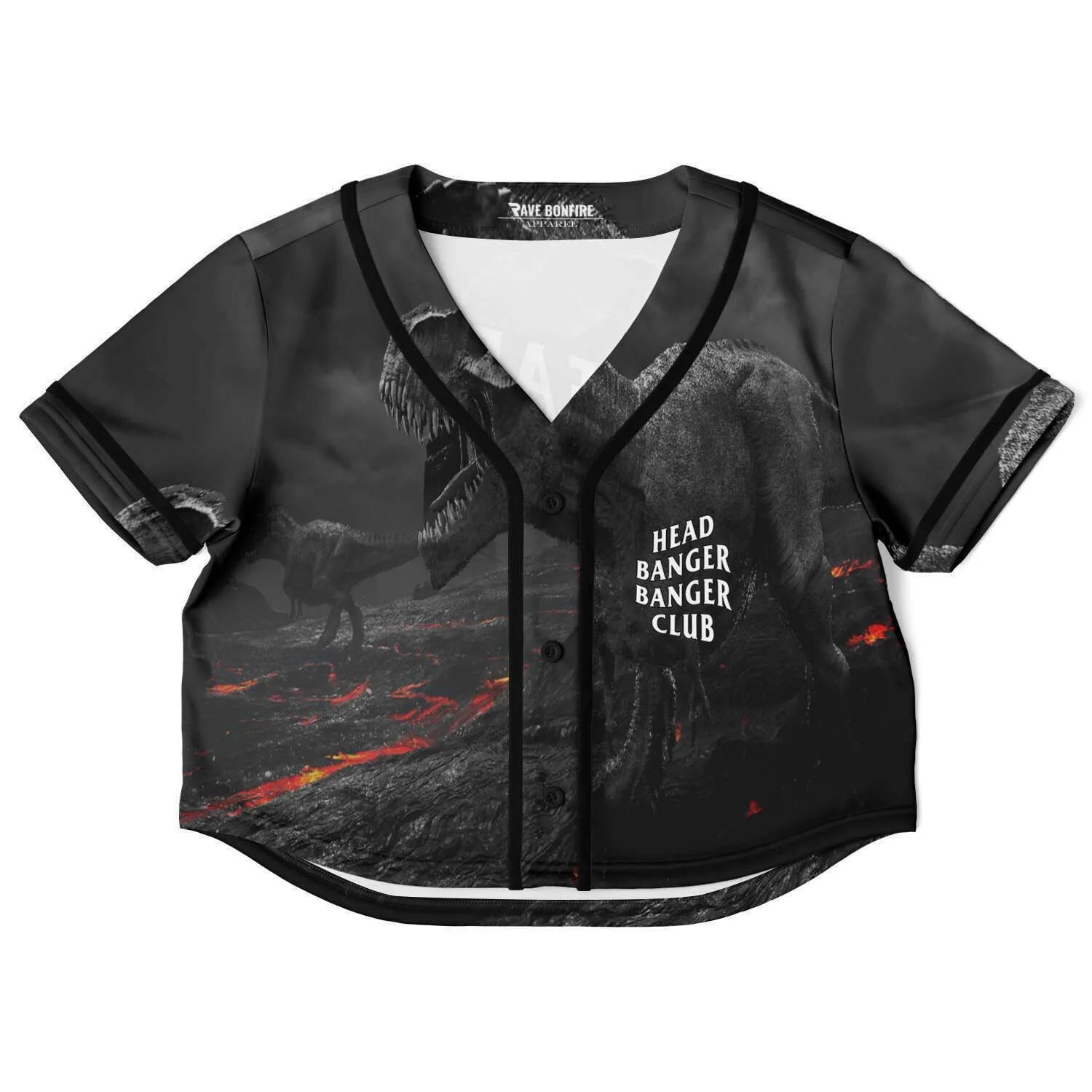 Head banger banger club Cropped Rave Top Jersey