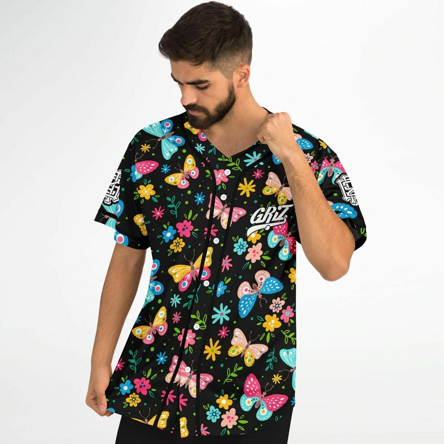 Griz Butterflies baseball jersey