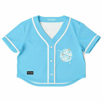 Flower power Cropped Baseball Jersey