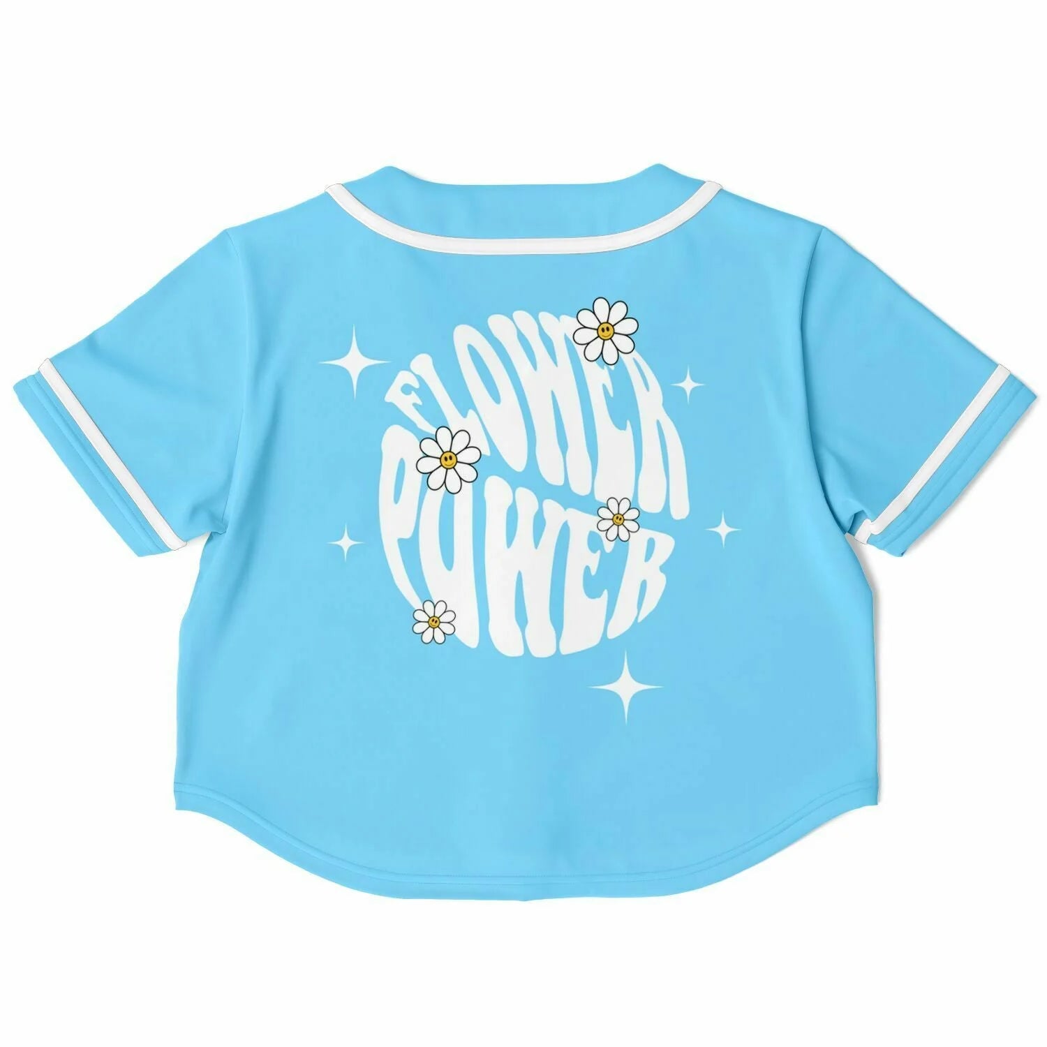 Flower power Cropped Baseball Jersey