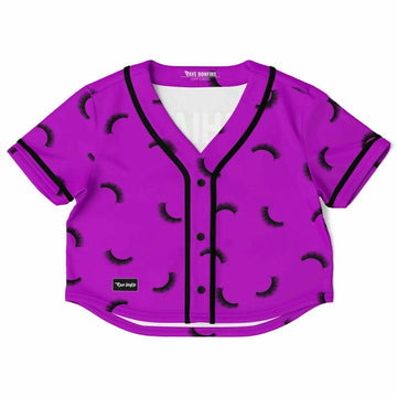 Lashes Cropped Baseball Jersey