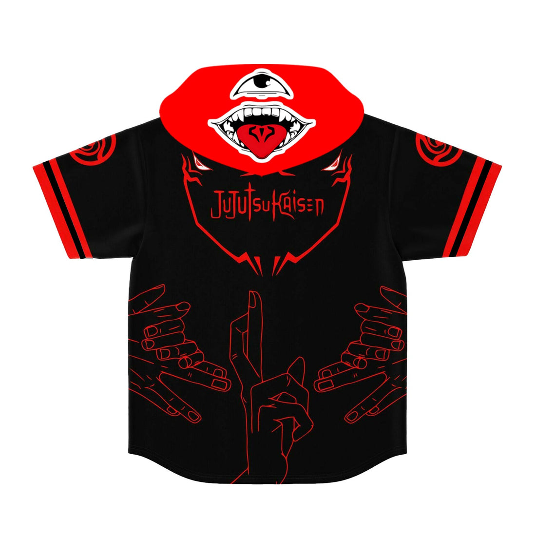 Jujutsu Kaisen Hooded baseball jersey