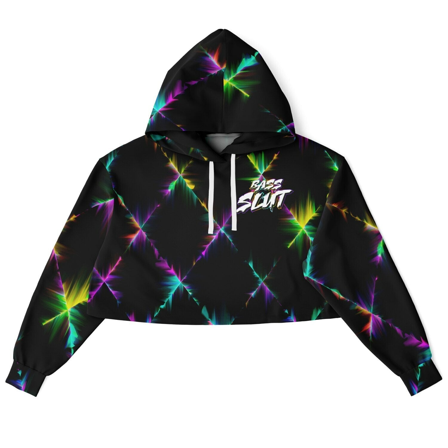 Bass slut cropped hoodie