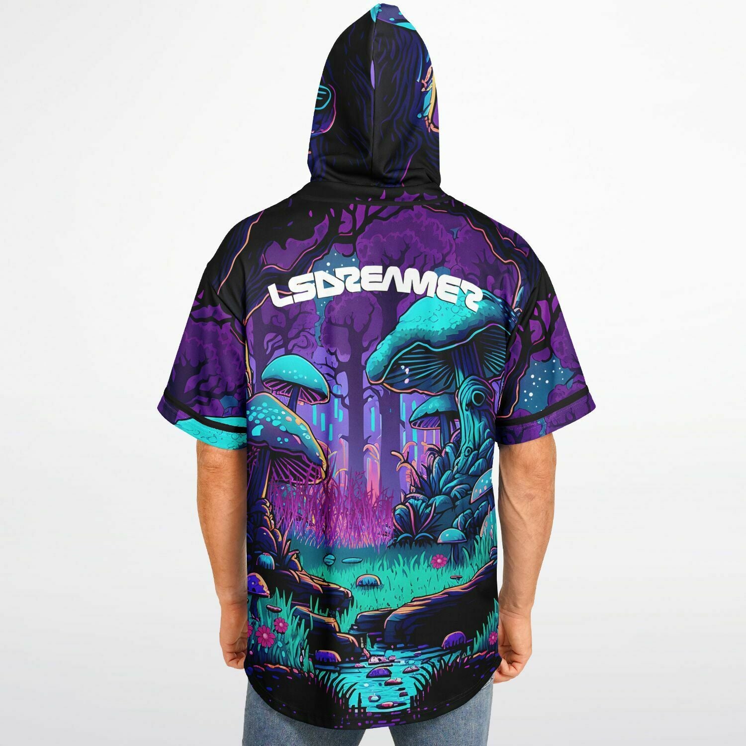 Lsdream baseball jersey with hood