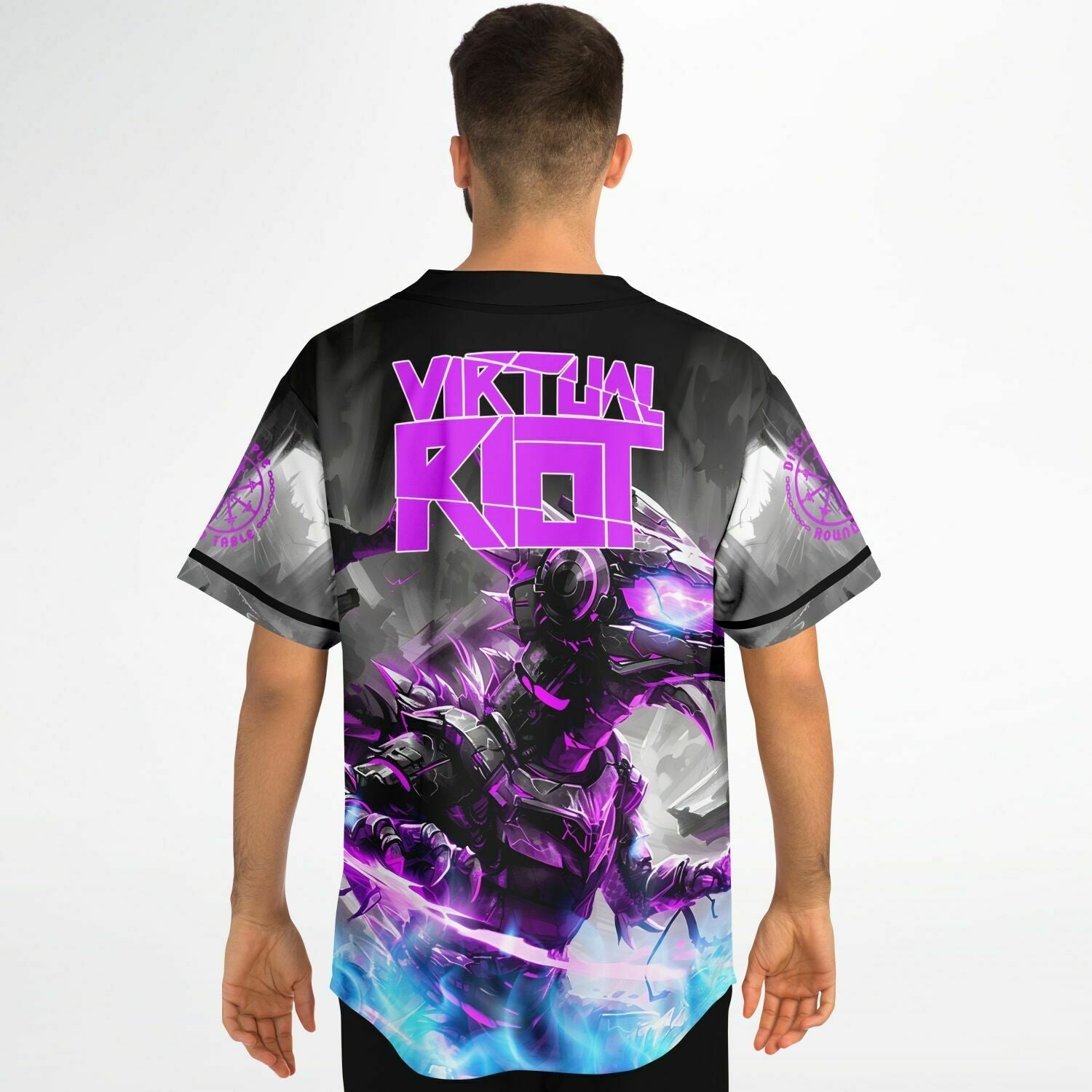 Virtual purple dragon Baseball Jersey