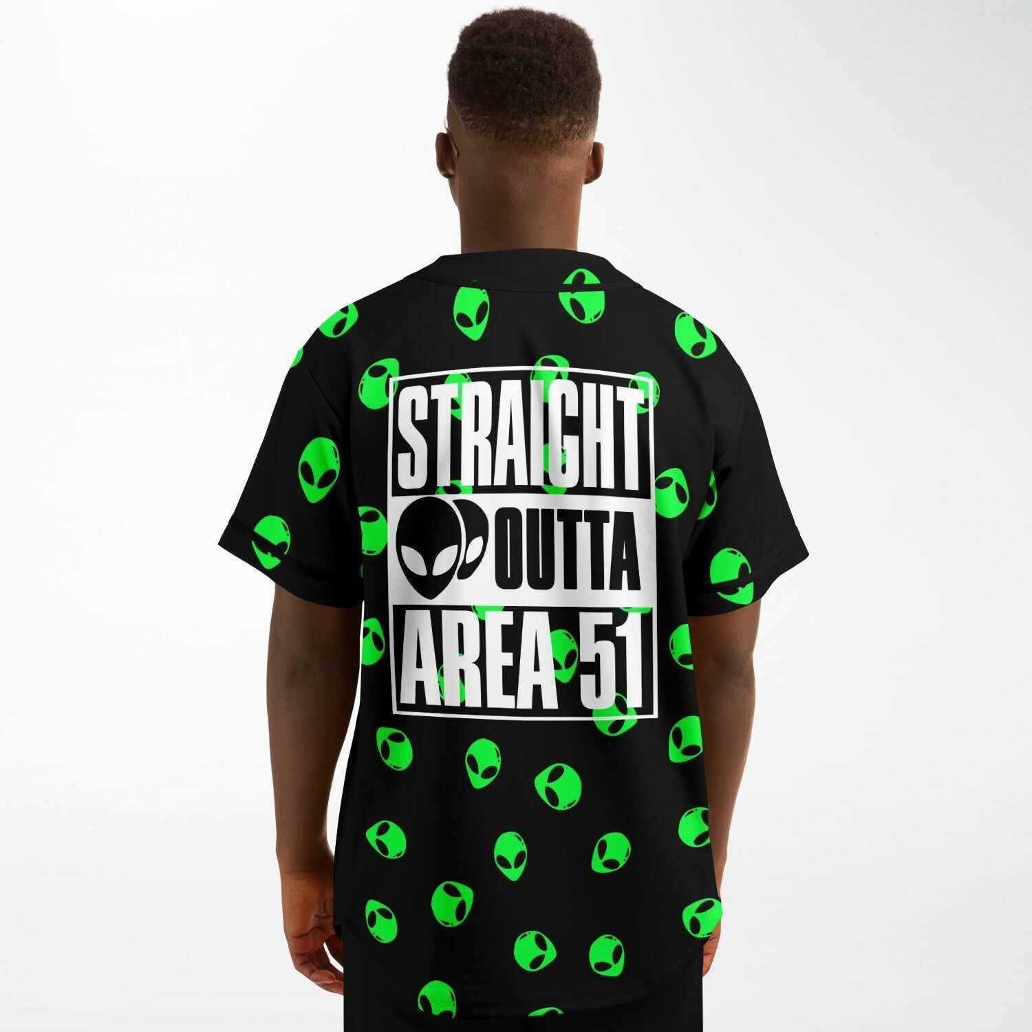Straight outta area 51 baseball jersey