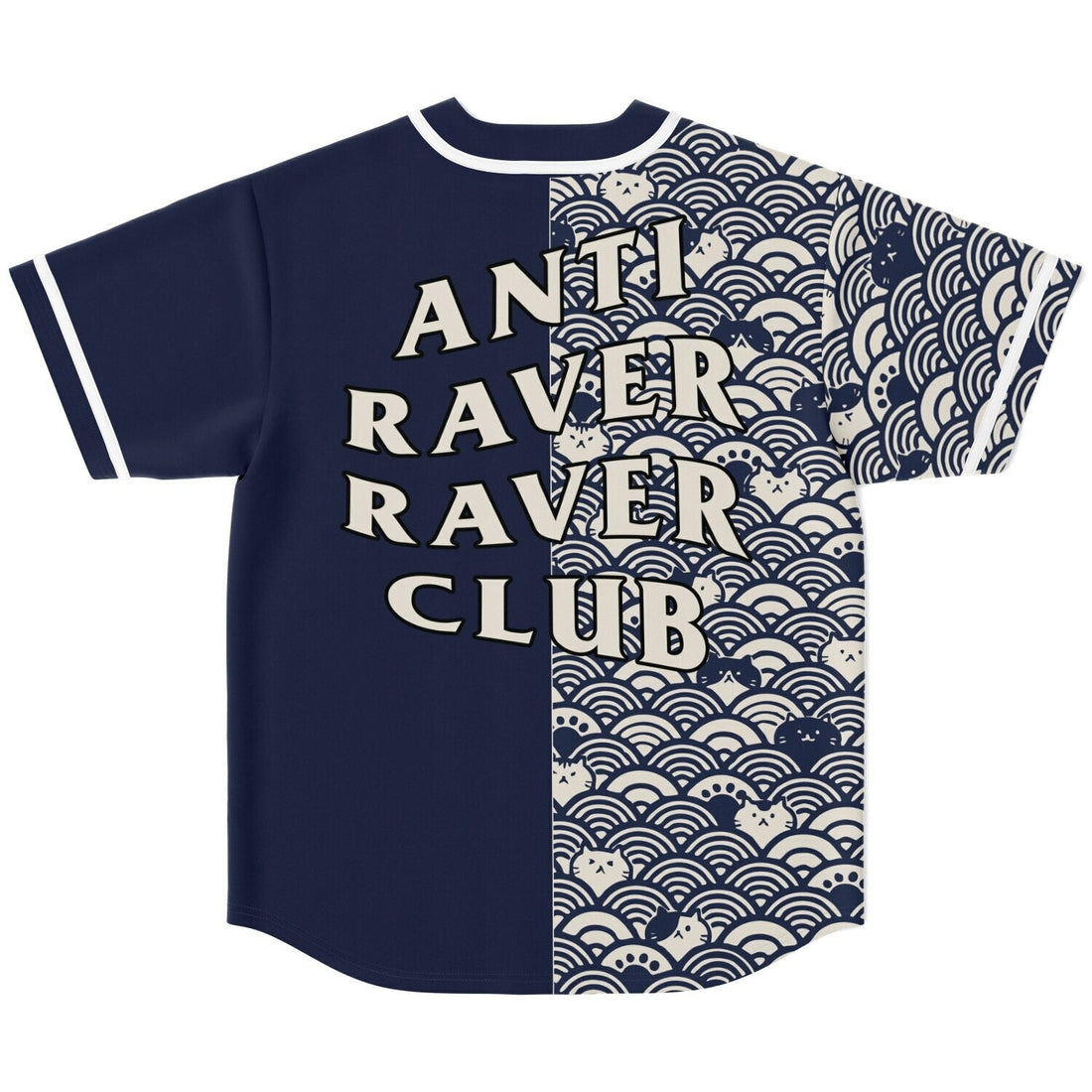 Anti raver raver club Baseball Jersey