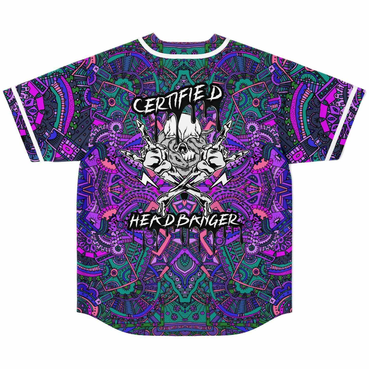 Certified headbanger baseball jersey