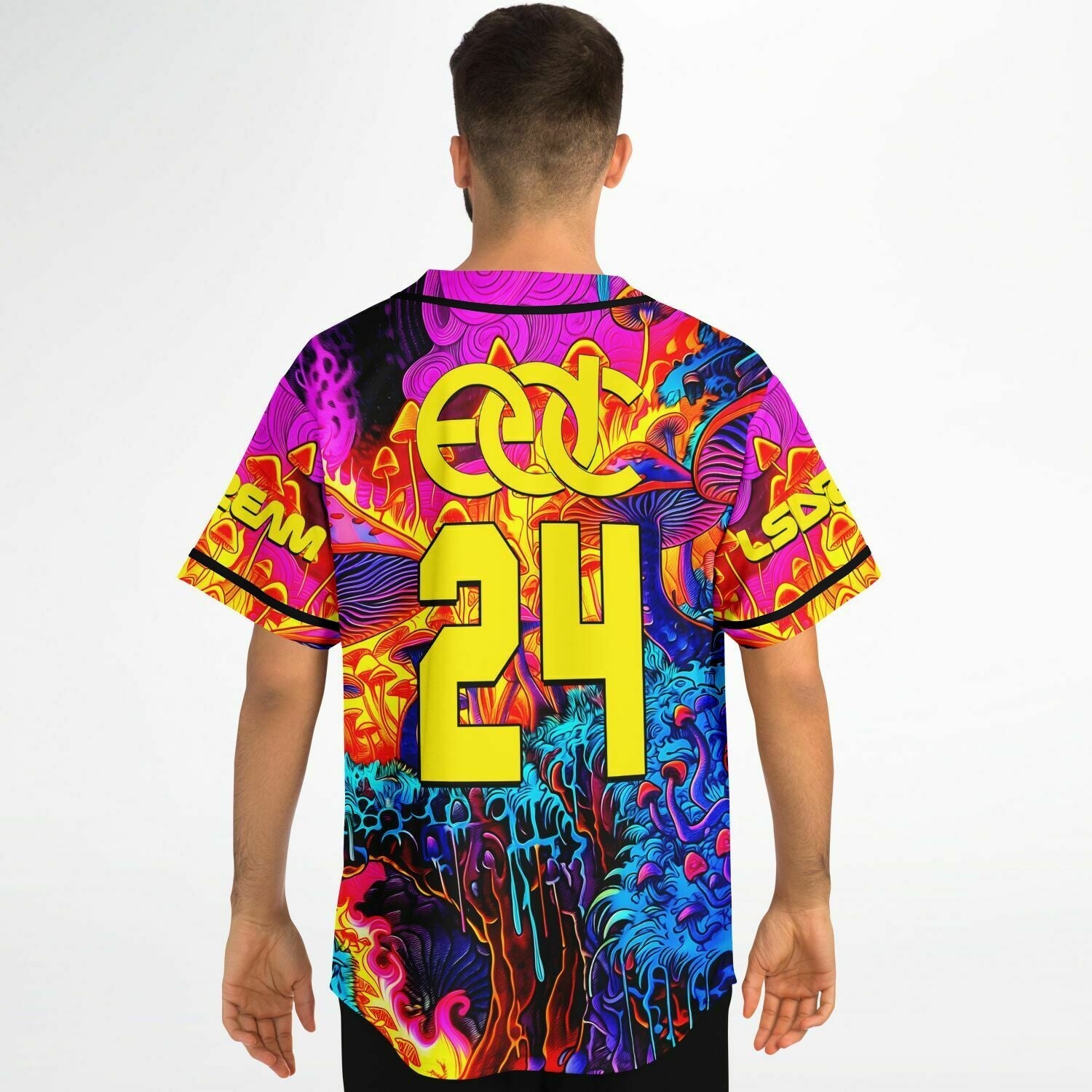 Drippy Mushrooms Baseball Jersey