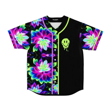 Lotus flowers pattern rave Baseball Jersey