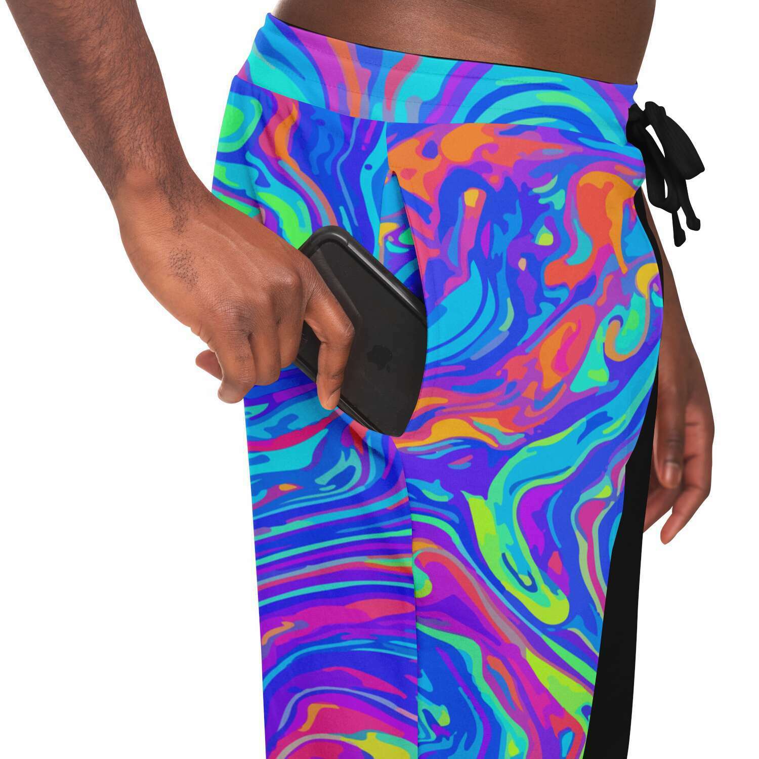 neon Liquid dripping smiley jogger
