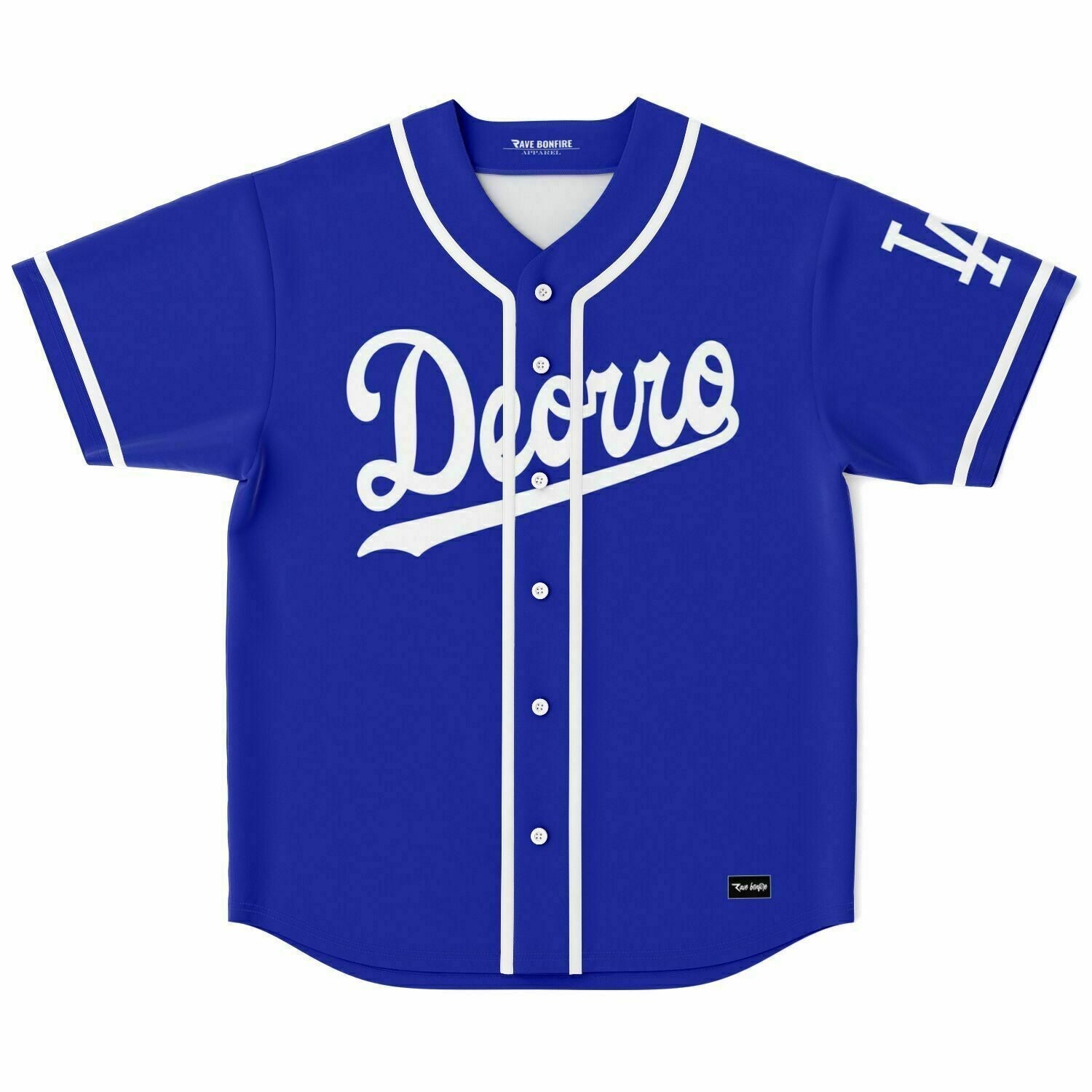 Blue Deorro panda Baseball Jersey