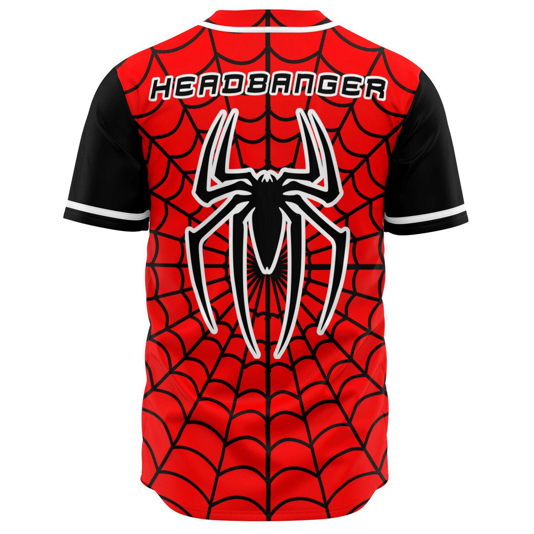 Red Spider-man baseball jersey